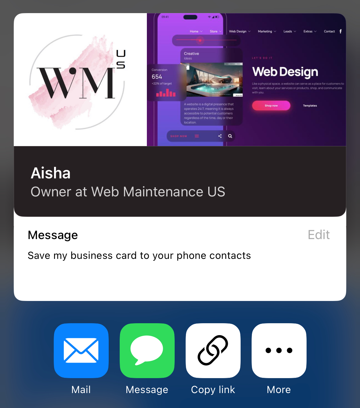digital business card service orlando