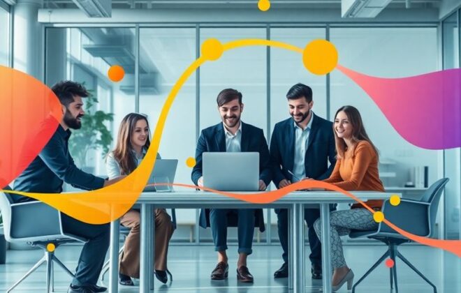Business growth with digital marketing.