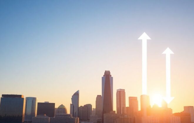 Dallas skyline with digital marketing growth