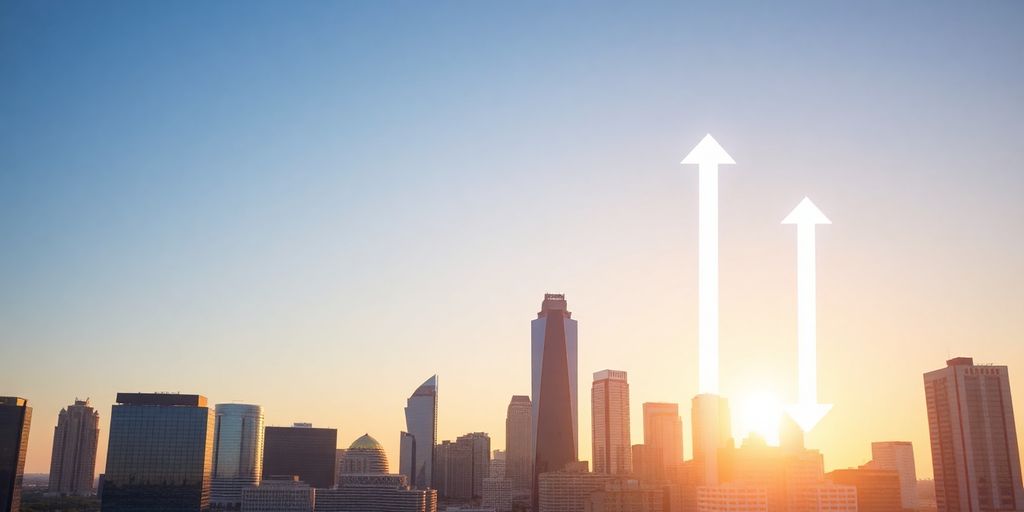 Dallas skyline with digital marketing growth