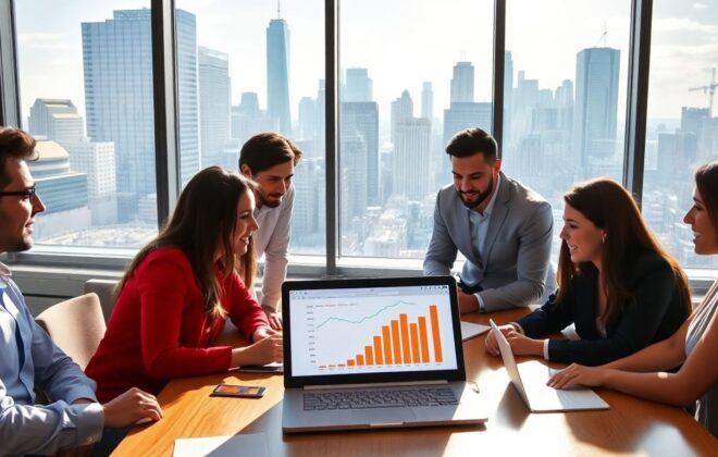 Marketing agencies collaborating for business growth