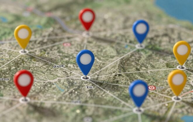 Google Business listing optimization map visualization