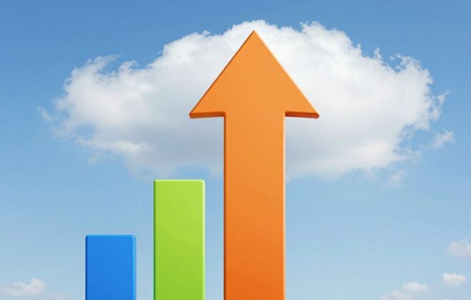 Ecommerce lead generation growth arrow