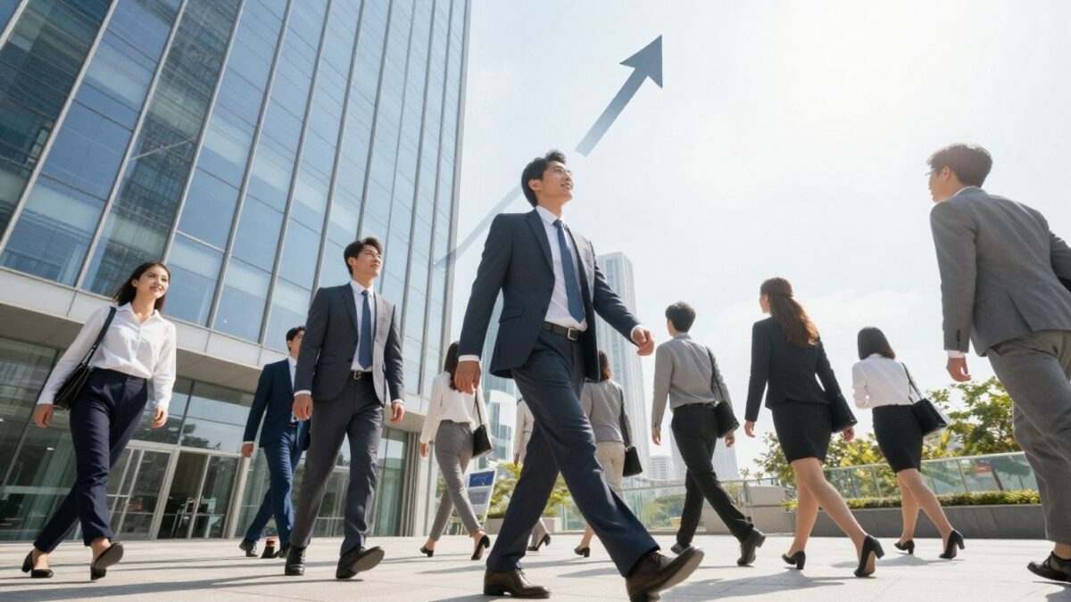 Explosive business growth concept with upward trajectory.