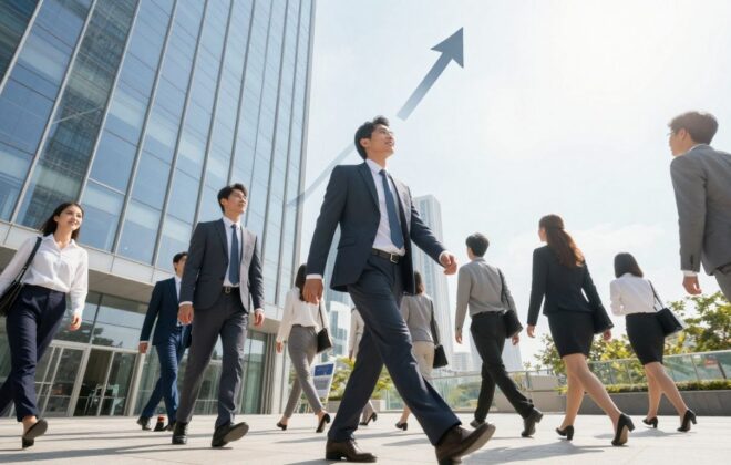 Explosive business growth concept with upward trajectory.