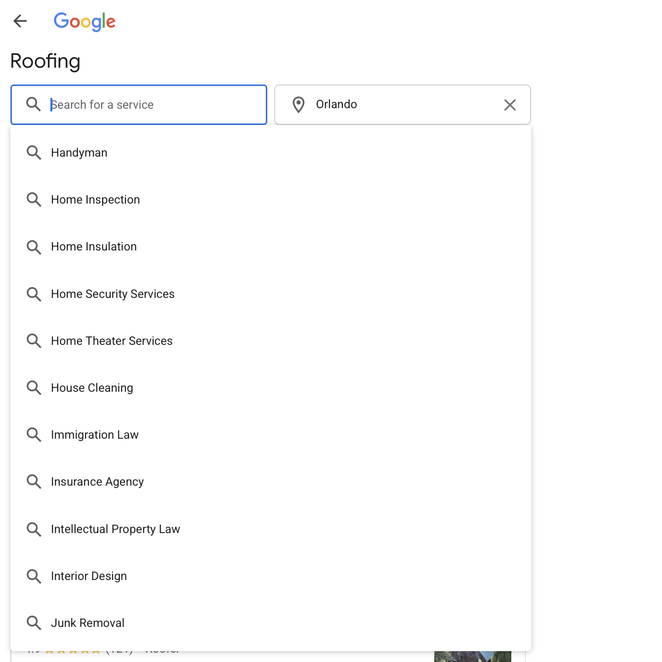 google local service ads services